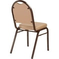 thumbnail image 4 of NPS 9200 Series Premium Vinyl Upholstered Stack Chair, French Beige Seat, Mocha Frame, 4 of 5