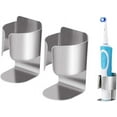 thumbnail image 5 of Soporte para cepillo de dientes eléctrico, soporte de pared para cepillo de dientes eléctrico con adhesivo fuerte 3M, organizador de pasta de dientes de acero inoxidable para baño., 5 of 5