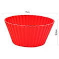 thumbnail image 6 of Sunjoy Tech 10Pcs Baking Cup Reusable Silicone Cupcake Cups Non-stick Easy to Clean Heat Resistant Cake Mold for Parties Holidays, 6 of 8
