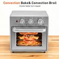 thumbnail image 5 of EDX 16L Silver Air Fryer Oven, 4-in-1 Functions, 120V, 100-230℃, 0-60min Timer, Household Kitchen & Countertop Use, 5 of 5