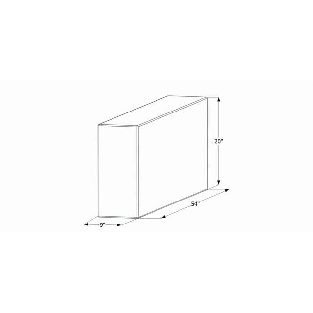 Icon Fresh Water Tank 12450 39 Gallon Capacity; 54 Inch x 20 Inch x 9 Inch; WIthout Fittings