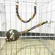 thumbnail image 3 of Pájaro Cuerda Percha Cómoda Percha Colorido Loro Cuerda Bungee Pájaro Juguete Jaula Loro Masticar Juguete Inevent PT001694-02, 3 of 7