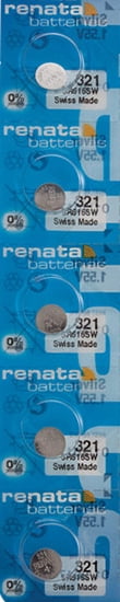 5 x Renata 321 Watch Batteries, SR616SW Battery | Walmart Canada