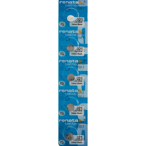5 x Renata 321 Watch Batteries, SR616SW Battery