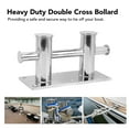 thumbnail image 3 of Double  Bollard, Heavy Duty Rustproof Mooring Cleat Base Oxidation Resistance  for Yachts, 3 of 8
