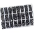 thumbnail image 5 of M2 M3 M4 Tornillos de acero de aleación Tuercas y arandelas 1200PCS Sutemribor Tornillos con cabeza hueca hexagonal Tornillos Tuercas Arandelas Kit surtido con llaves hexagonales, 5 of 5