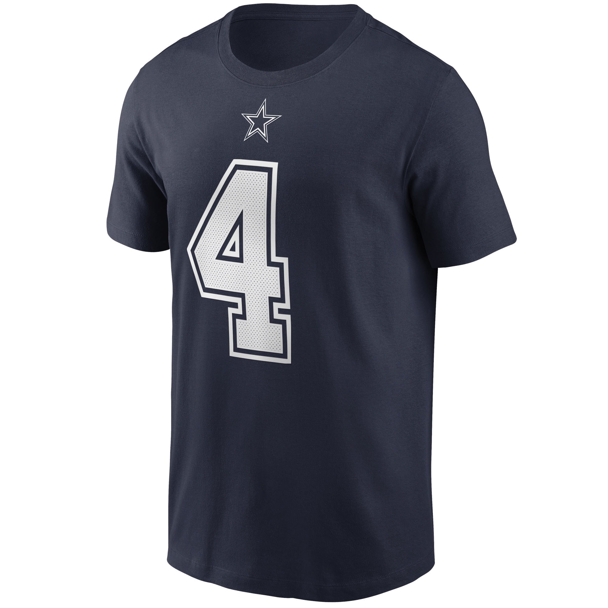 Men's Dallas Cowboys Dak Prescott Nike Navy Player Name & Number Long Sleeve  T-Shirt