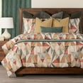 thumbnail image 2 of SIScovers  Refraction Geometric Print Duvet Set Fire - King - 7 Piece, 2 of 5