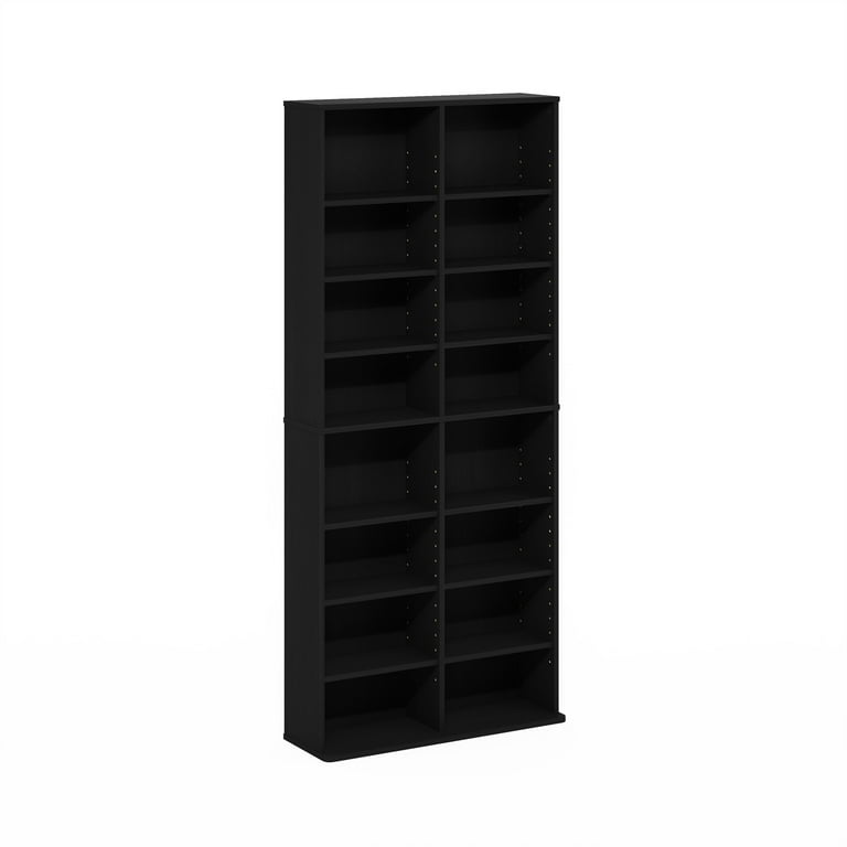 Furinno JAYA 16-Shelf Multimedia Media Storage Tower Rack with