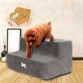 thumbnail image 1 of LSLJS New Pet Stair Microfiber Cover Non-Slip Bottom Pet Bed Dog Ramp 2 Steps, 1 of 3