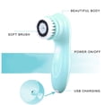 thumbnail image 4 of USB Rechargeable Electric Facial Cleansing Brush - 3 Brush Heads, Advanced Technology, 4 of 5