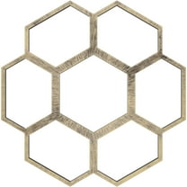 36"OD x 15 3/8"ID x 1"P Florin Architectural Grade PVC Pierced Ceiling Medallion, Antiqued Pale Gold