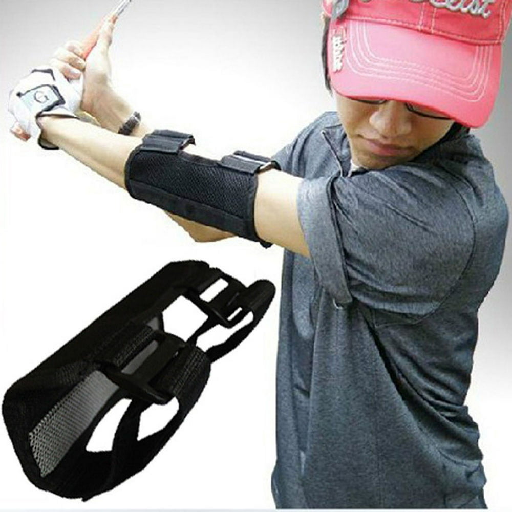 Nylon Golf Swing Training Aids Straight Practice Elbow Brace