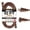 Brown, variant on Iron Forge Cable 25 Ft Black Extension Cord, 16/2, 25 Foot Extension Cord with 2 Prong Polarized Plug, Weatherproof - Great for Outdoor & Indoor Use