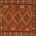 thumbnail image 1 of Ahgly Company Indoor Square Southwestern Orange Country Area Rugs, 3' Square, 1 of 1