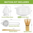 thumbnail image 2 of Juego de batidores de matcha Juego de té japonés Mfacoy (5 piezas) con cuenco de matcha, 2 of 7