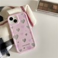 thumbnail image 3 of iPhone 11 12 13 14 Plus PRO MAX iPhone14 iPhone14Pro Pink Loveheart Glitter photo frame Funda Blanda, 3 of 3