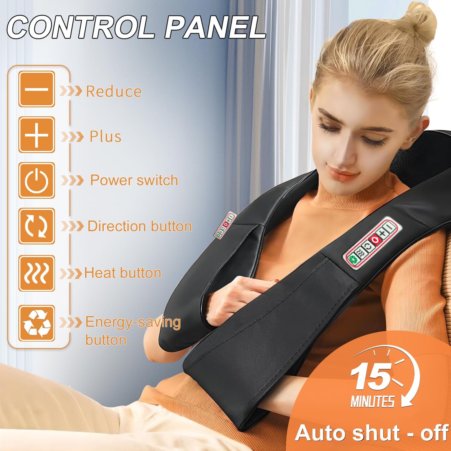 Shiatsu Neck and Shoulder Massager with Heat, Back Massager-Electric Deep Tissue 3D Kneading Massage for Shoulder Leg Body Muscle Pain Relief Use for Home Office,Best Gifts for Women Men Mom Dad