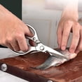 thumbnail image 4 of AMERTEER Kitchen Scissors Stainless Steel Food Shears Vegetables Herb Scissors Multifunctional Kitchen Tool  Silver, 4 of 5