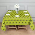 thumbnail image 3 of Halloween Square Tablecloth 52x52in(132x132cm) – Waterproof Polyester Printed Table Cover, Wrinkle Resistant & Washable for Kitchen Dining Picnic Party Decor, Pattern-V5-76, White, 3 of 6