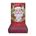 thumbnail image 2 of Christmas Stretch Chair Cover, Removable Washable Dining Chair Slipcover for Holiday Decor, Fits Kitchen Hotel Home, Protects from Spills, Easy Install, 2 of 9