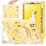 Case For iPad Air 4/5th Generation 10.9 inch (2020/2022), Air 11 M2 (2024), Air 11" M3 (2025) Multi-Protective Cute Soft Bubbles Cover With 360 Degree Rotating Stand and Shoulder Strap