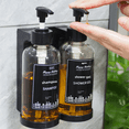 thumbnail image 1 of Dispensador de jabón para Hotel, prensa Manual, Gel de ducha montado en la pared, caja de jabón líquido para lavado de manos, soporte de botella, taladro de agujero libre, 1 of 5