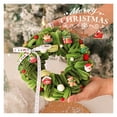 thumbnail image 3 of Christmas Decoration Garland Scene Layout Christmas Tree Decorations Rattan Ring Pendant Door Hanging Twist Stick, 3 of 4