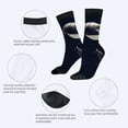 thumbnail image 3 of Four Seasons Universal Socks (2 Pairs) - Unisex Trendy Socks with Intricate Futuristic Helmet and Face Design Mixed Colors for All Seasons, 3 of 5