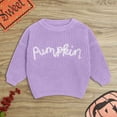 thumbnail image 2 of KPOPLK Baby Toddler Kids Girl Sweaters Long Sleeve Letter Embroidery Knit Pullover Toddler Tops 6 9 12 18 24 Months 2T 3T 4T,Size 12-18 Months, 2 of 6