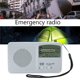 thumbnail image 2 of Radio De Emergencia Radio de emergencia con luz LED Radio de banda meteorológica solar con manivela para acampar Sywqhk Para estrenar, 2 of 7