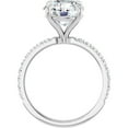 thumbnail image 3 of Mirabelle Lab Diamond Engagement Ring Solitaire Accented Round, 3 of 5