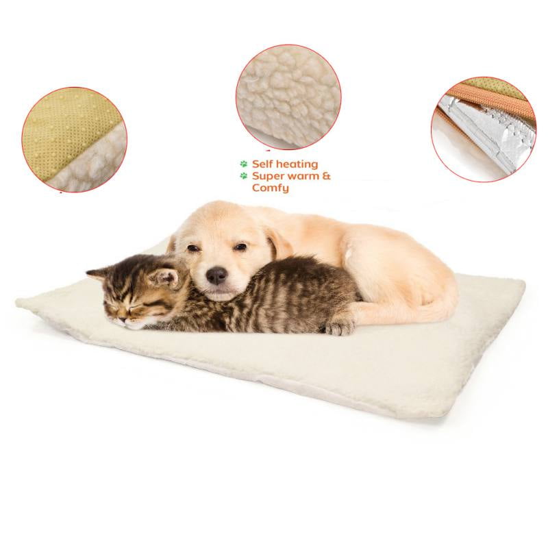 Available in Multiple Colors & Sizes Furhaven Pet Dog Bed Blanket & Cat Heating Pad Water-Resistant Insulated Self-Warming Pet Bed Mat & Thermal Throw Blanket for Dogs & Cats