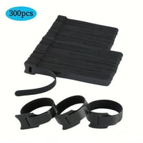 RYLZX 300 PCS 6 Inches with 8Inch Reusable Cable Ties, Adjustable Cord Straps, Wire Organizer, Cord Wrap and Hook Loop Cable Management - Black