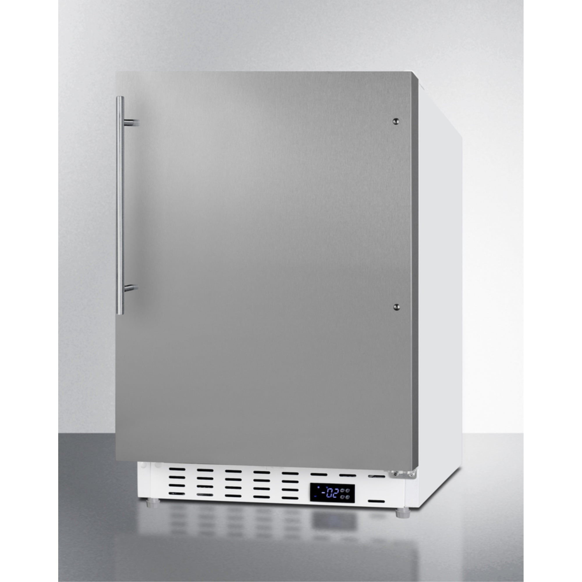 ADA compliant built-in or freestanding 20" wide manual defrost all-freezer for residential use