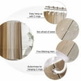 thumbnail image 6 of Brown Ombre Waterproof Fabric Shower Curtain, Vintage Country Wooden Waterproof Fabric Shower Curtain for Bathroom Curtains Bathtubs Hotel Washable Shower Curtains with 12 Hooks Extra Long 72x96, 6 of 8