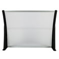 thumbnail image 5 of HT-100 x 80 Door & Window Rain Cover Eaves Canopy - Durable ABS & Polycarbonate with Aluminum Bracket, Weatherproof Shelter for Home,Canopy White & Black Bracket, 5 of 14