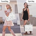 thumbnail image 6 of Large Capacity Tote Bag,Princess Castle Flower Pattern Handbag Fashion Luxury Tote Bag,15.7"x13"x 5.1" Inches,Laptop Compatible, 6 of 6