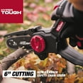 Hyper Tough 20Volt 6inch Mini Chainsaw with Battery and Charger, HT13