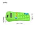 thumbnail image 2 of Uxcell Small Pocket Calculator Home Office Handheld Calculators 8 Digit Display Green 2 Pack, 2 of 6