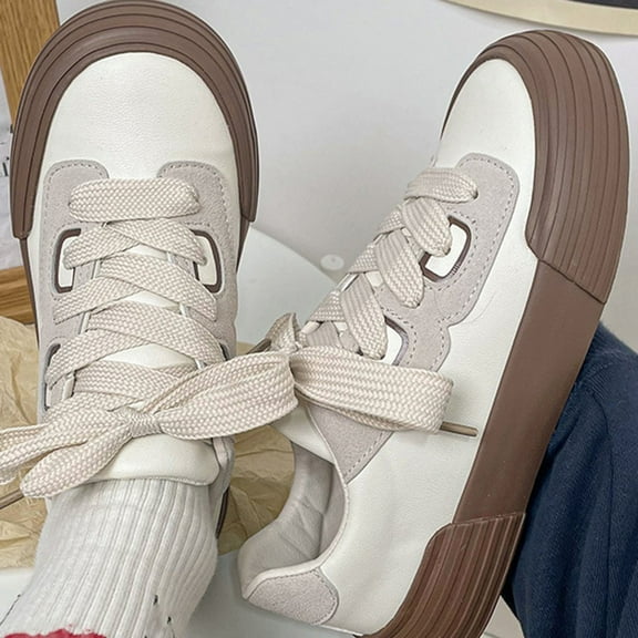 Wowcloth Women's Casual Sports Shoes – Sweet Round Toe Slip-On for Autumn Fashion & Daily Comfort Footwear