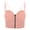 Pink, variant on Spaghetti Strap Crop Tops for Women Padded Bralettes Cami Tank Top Sport Bra (Black)
