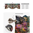 thumbnail image 5 of Daisy Flower Butterfly Bushes Window Curtain Living Room Kitchen Cabinet Tie-up Valance Curtain Rod Pocket Valance, 5 of 6