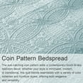 thumbnail image 3 of Davulos Ultrasonic King Quilt Bedding Set，Lightweight Bedspreads Soft Modern Coverlet Set for All Seasons ,Aqua Blue(1 Quilt and 2 Pillow Shams), 3 of 8