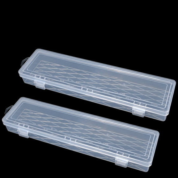 Uonlytech Small Transparent Craft Organizer Box for Tools Beads and Jewelry Storage