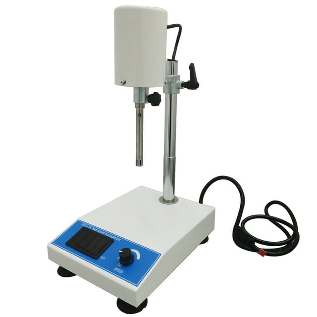 INTBUYING Homogénéisateur Émulsifiant à Grande Vitesse Réglable Distributeur de Laboratoire 220V RCD-1A