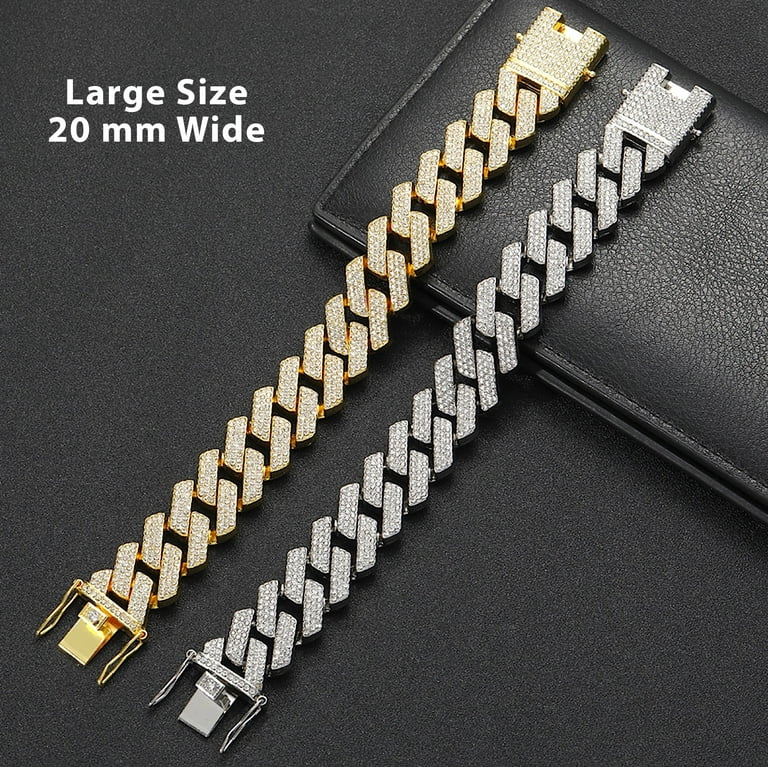 Men's 14K Gold Cuban Link Chain Bracelet