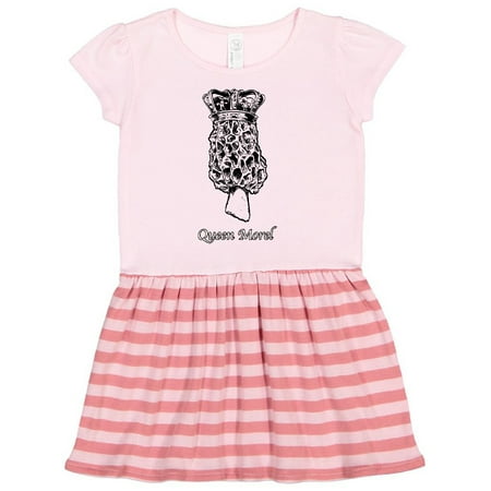 

Inktastic Mushroom Hunting Queen Morel in Crown Gift Toddler Girl Dress