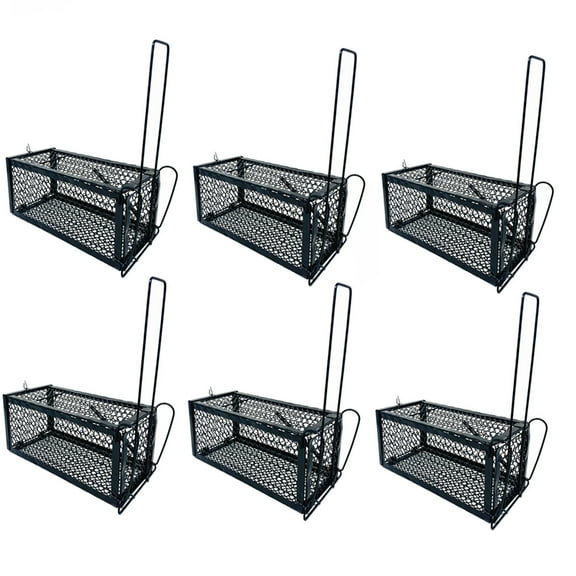 6 Pack Catch Release Humane Animal Rodent Cage Trap For Mice, Rats, Chipmunks, Squirrel Easy to Use