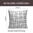 thumbnail image 2 of LALILO Throw Pillow Covers Lines Cell White Black And White Modern Cushion Cover 18" x 18", 1249 Pack, 2 of 6